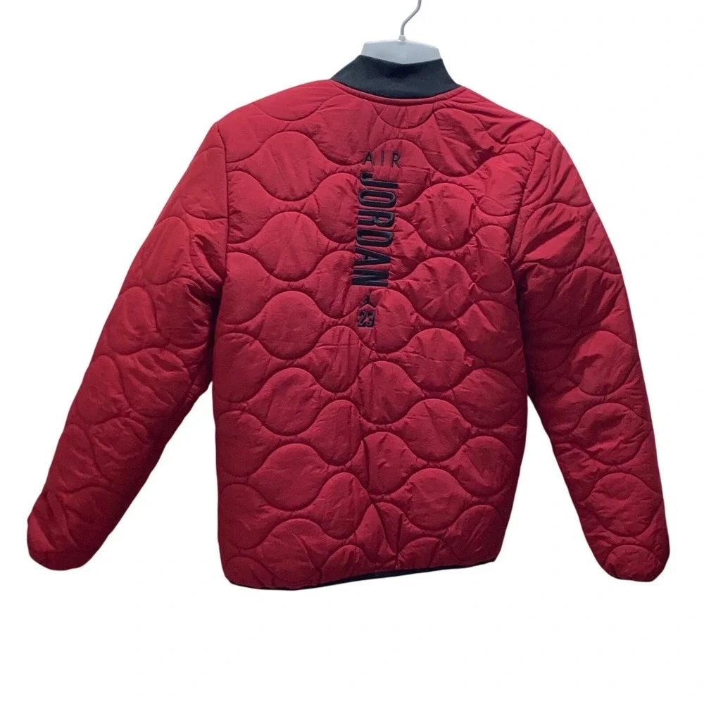 Jordan Boys XL Red Quilted Bomber Jacket Jumpman Air Jordan 23 Full Zip Coat